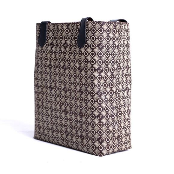 DASTI Reversible Tote Bag Large Waterproof Brown Monogram & Orange Travel Bag - Picture 11 of 14